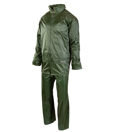 Komplet przeciwdeszczowy kurtka i spodnie GROSVENOR NYLON w kolorze zielonym