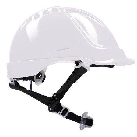 Kask hełm przemysłowy ABS z pokrętłem 4pkt. POLSTAR YS-7 biały