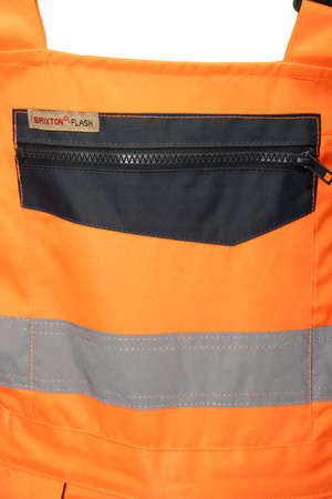 Spodnie robocze ogrodniczki odblask BRIXTON FLASH żółte