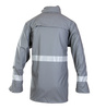 Kurtka przeciwdeszczowa wodoodporna odblaskowa GROSVENOR stalowa