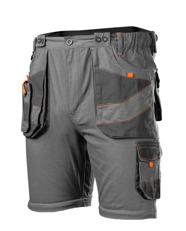 Spodnie robocze bawełna 100% NEO 6w1 ogrodniczki krótkie spodenki 81-321