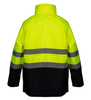 Kurtka robocza ostrzegawcza przeciwdeszczowa wodoodporna odblaskowa z kapturem żółta NEO 81-720