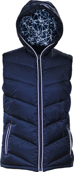 Bezrękawnik męski kamizelka ocieplana pikowana z kapturem ALLIGATOR