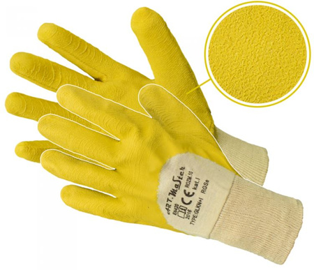 Rękawice ochronne lateks RGSE yellow 