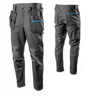 Spodnie robocze elastyczne ciemnoszare Hogert WURNITZ