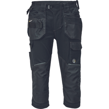 Spodnie 3/4 męskie spodenki robocze ochronne czarne Cerva DAYBORO