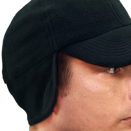 Czapka zimowa ocieplana uszanka z daszkiem CZOPOLAR