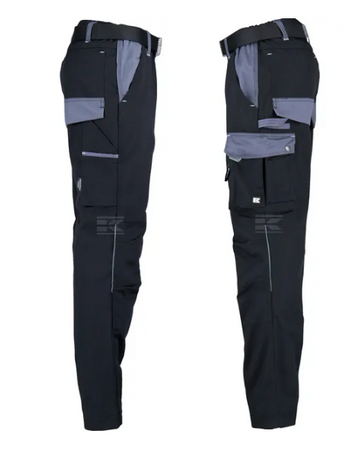 Spodnie robocze pas WYTRZYMAŁE Original Kramp czarno-szare