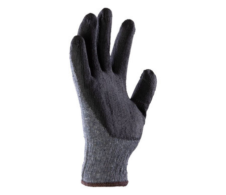 Rękawice robocze ochronne powlekane czarnym lateksem COVENT