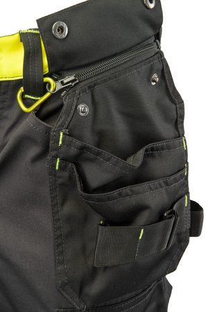 Spodnie robocze ostrzegawcze do pasa odblaskowe fluorescencyjne Polstar SEVEN KINGS FLASH A9SP