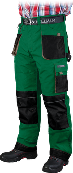 Spodnie do pasa ocieplane LH-FMNW zielone zimowe WYPRZEDAŻ