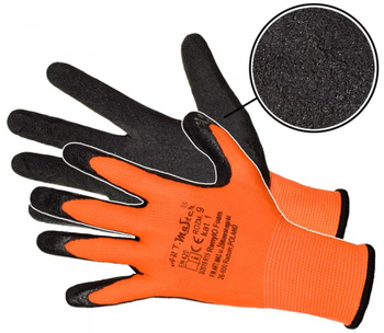Rękawice robocze wampirki pomarańczowo-czarne Art Mas RWNYL O FOAM KAT.1