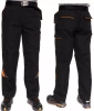 Spodnie robocze czarne ochronne wysoka gramatura potrójne szwy wzmacniane Art.Mas PROFESSIONAL BLACK