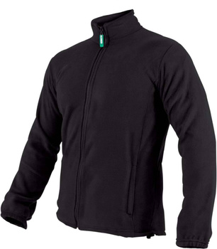 Męski polar roboczy ocieplana bluza polarowa czarna STALCO BARRY