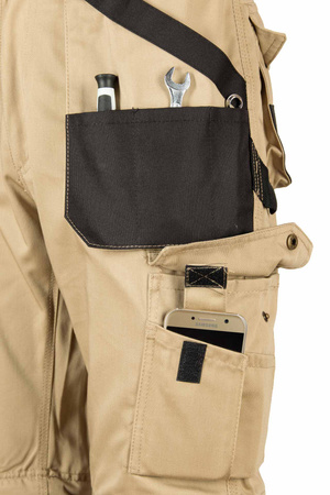 Spodenki robocze ochronne szorty BRIXTON PRACTICAL beż