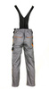 Spodnie robocze ochronne na szelkach ogrodniczki szare Art.Mas PROFESSIONAL GREY