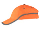 Czapka robocza odblaskowa z daszkiem regulowana baseballowa pomarańczowa Polstar BRIXTON FLASH CFBA