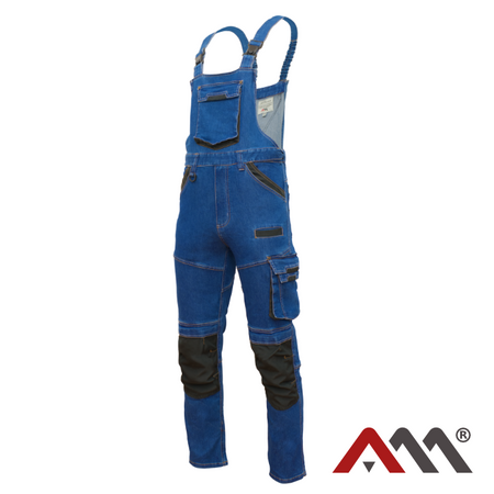 COLEMANN ogrodniczki ochronne elastyczne jeansowe