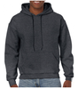 Bluza robocza sportowa z kapturem kangurek ciemnoszara GILDAN HEAVY Blend ze ściągaczami