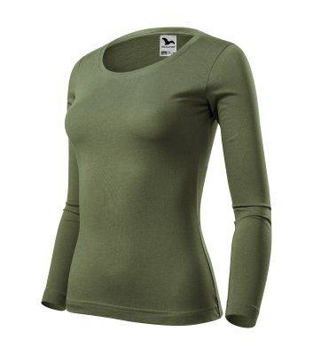 Koszulka damska z długim rękawem | FIT-T LS (khaki)