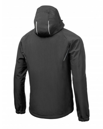 Kurtka softshell z kapturem czarna Hoegert DITTER