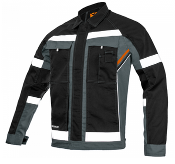 Bluza kurtka robocza z odblaskiem BHP szara PROFESSIONAL-REF GREY