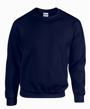 Bluza robocza sportowa wysoka gramatura do pracy granatowa GILDAN HEAVY bez kaptura ze ściągaczami