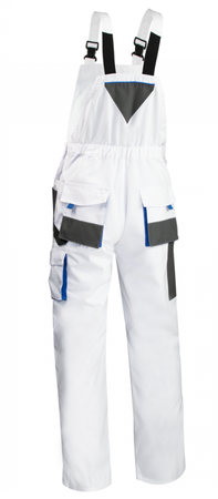 Spodnie robocze CLASSIC White, ogrodniczki malarskie