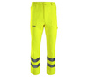 Spodnie robocze ochronne ostrzegawcze do pasa regulowane odblaskowe żółte Polstar BRIXTON FLASH AFSP
