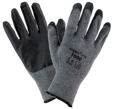Rękawice robocze lateksowe 240 PAR wampirki DRAGON szare 1000 opak zbiorcze