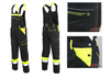 Spodnie Ogrodniczki Ocieplane Uniwersal czarno/zółte