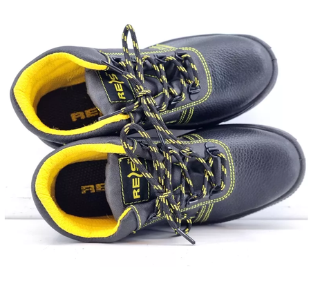 Buty robocze trzewiki ochronne ze skóry bydlęcej stalowy podnosek antypoślizgowe olejodoporne SB SRC Reis BRYES-T-SB