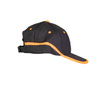 Czapka z daszkiem robocza zapięcie na rzep BASEBALL czarno-pomarańczowa
