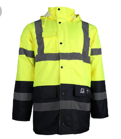 Kurtka robocza ostrzegawcza ocieplana BLUE-YELLOW-J