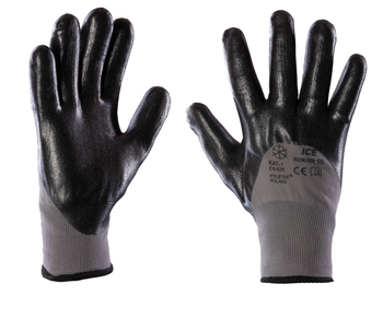 Rękawice robocze powlekane nitrylem ocieplane frotte COVENT ICE