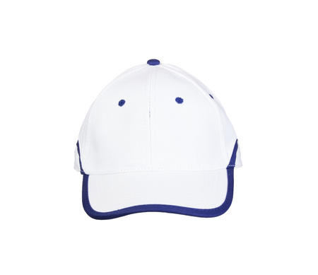 Czapka z daszkiem robocza zapięcie na rzep BASEBALL biało-granatowa