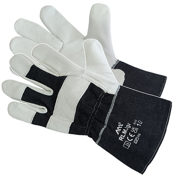 ART MAS rękawice skórzane granat RLMJgr