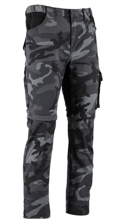 Spodnie robocze bojówki moro STALCO 2w1 odpinane nogawki S-421