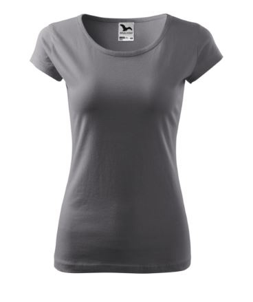 MALFINI koszulka damska bawełniana t-shirt PURE 122 stalowe