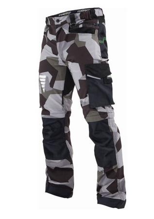 Spodnie robocze 2w1 moro stretch odpinane nogawki STALCO POWERMAX Moro X