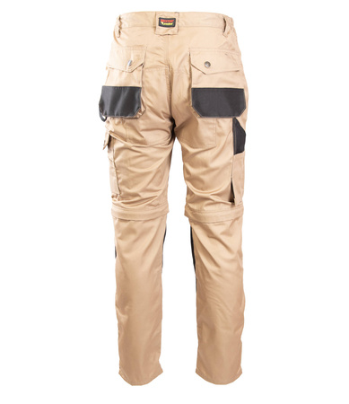 Spodnie robocze ochronne z odpinanymi nogawkami beżowe BRIXTON PRACTICAL APSP