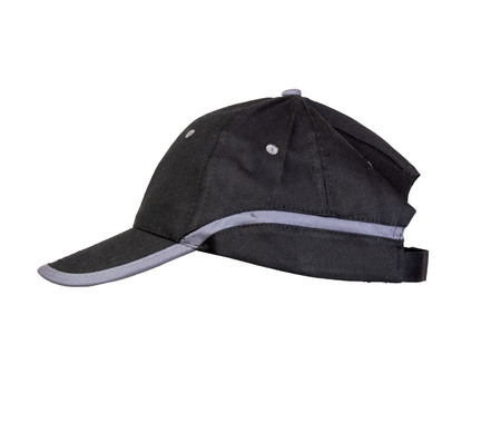 Czapka z daszkiem robocza zapięcie na rzep BASEBALL czarno-stalowa