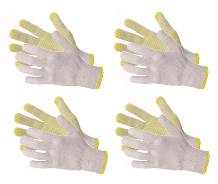 Rękawice robocze nakrapiane RND 400 yellow - 12par