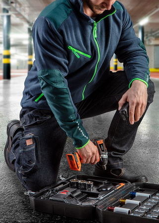 Męski polar roboczy BHP ocieplana bluza polarowa NEO PREMIUM 81-506