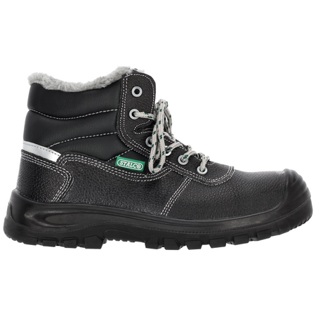 Buty wysokie ocieplane trzewiki BHP nadlany nosek na zimę STALCO SYBERIAN S3