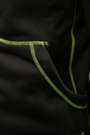 Bluza dresowa polarowa ocieplana ochronna robocza z kapturem ostrzegawcza odblaskowa ze ściągaczem polar BENEFIT RIVAL OARB