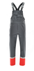 Spodnie ogrodniczki antystatyczne z odblaskiem PIORUN szare