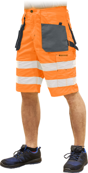 Spodnie krótkie spodenki robocze do pasa LH-FMNX-TS PSB odblaskowe