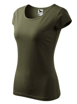 MALFINI koszulka damska bawełniana t-shirt PURE 122 military
