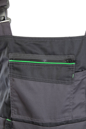Ogrodniczki spodnie na szelkach męskie wytrzymałe podwójne szwy ONYX